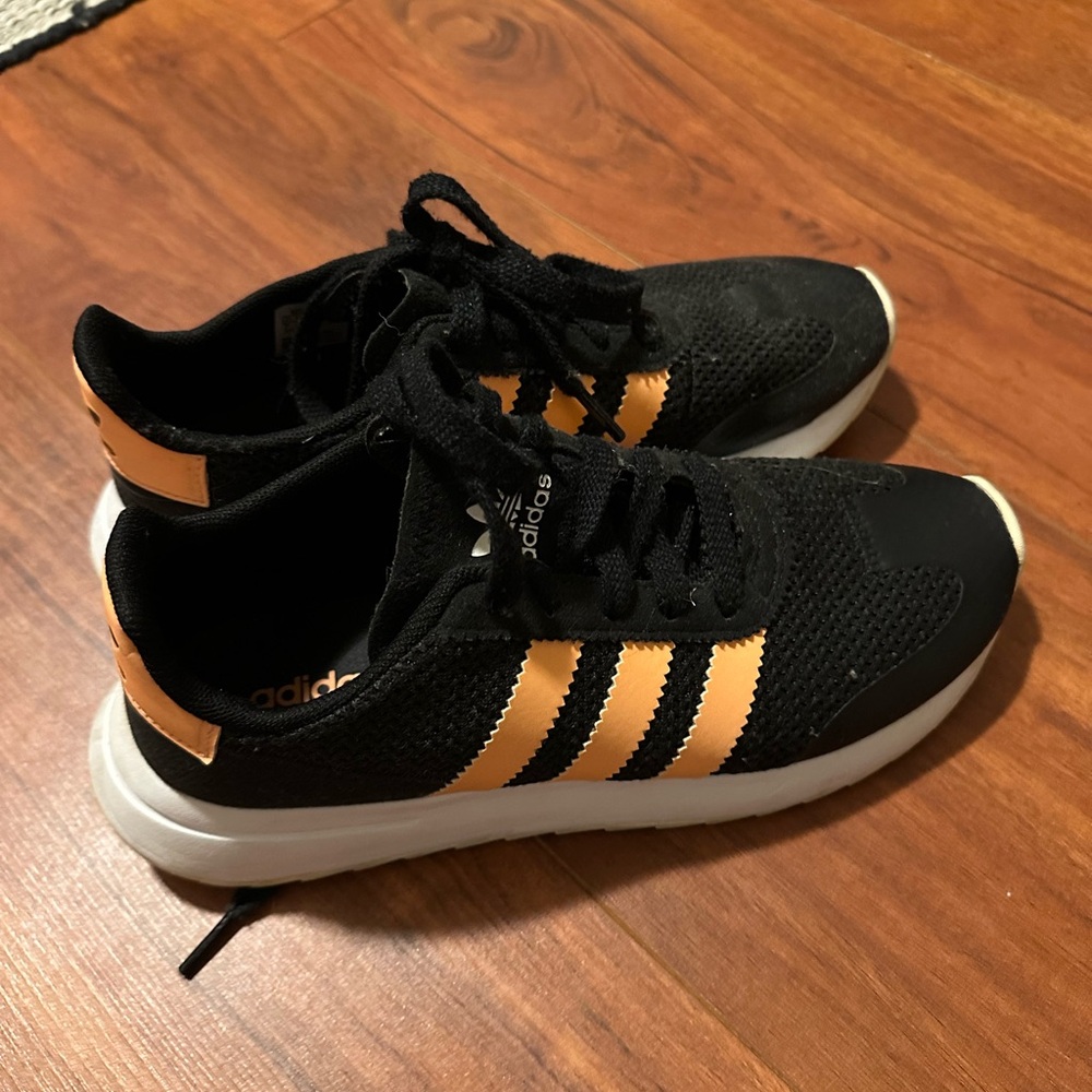 Adidas Black and Orange Sneakers